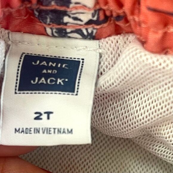 Janie & Jack Boys 2T Swim Shorts Marlin Swordfish Print Beach Bungalow Nautical - Picture 5 of 7